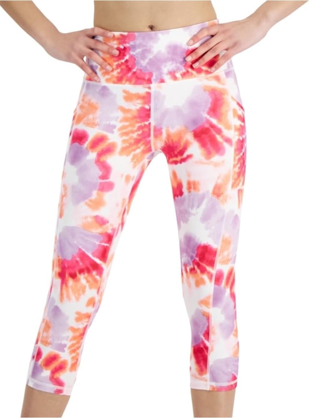 Ideology Tie-Dye Leggings - Pink, Orange & Lavender